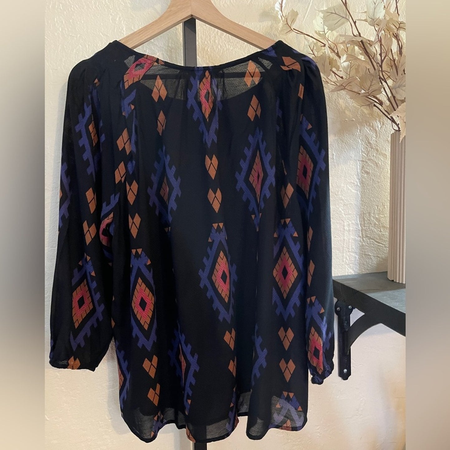 Lucky Brand Aztec Blouse