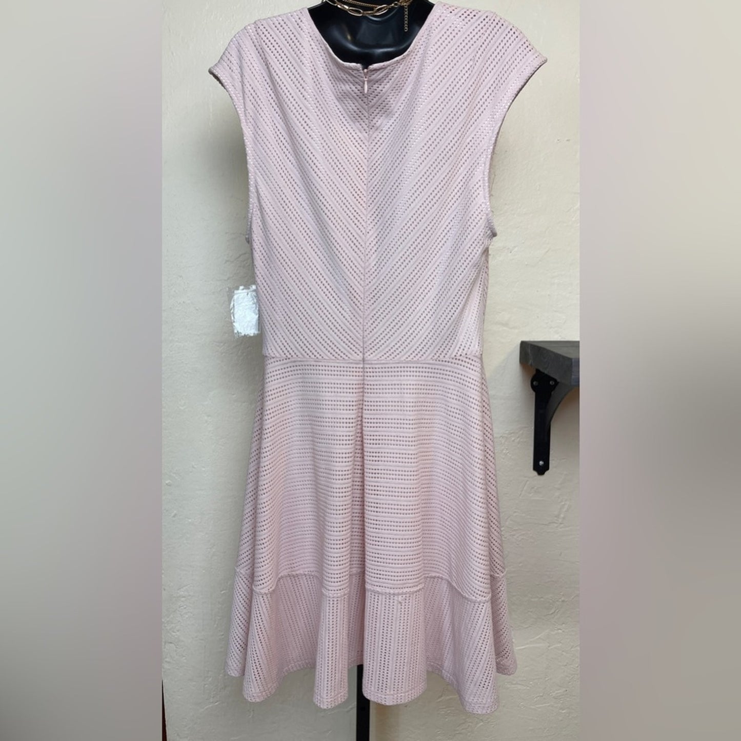BAR III Coral Mist Sleeveless Lined Fit and Flare Dress