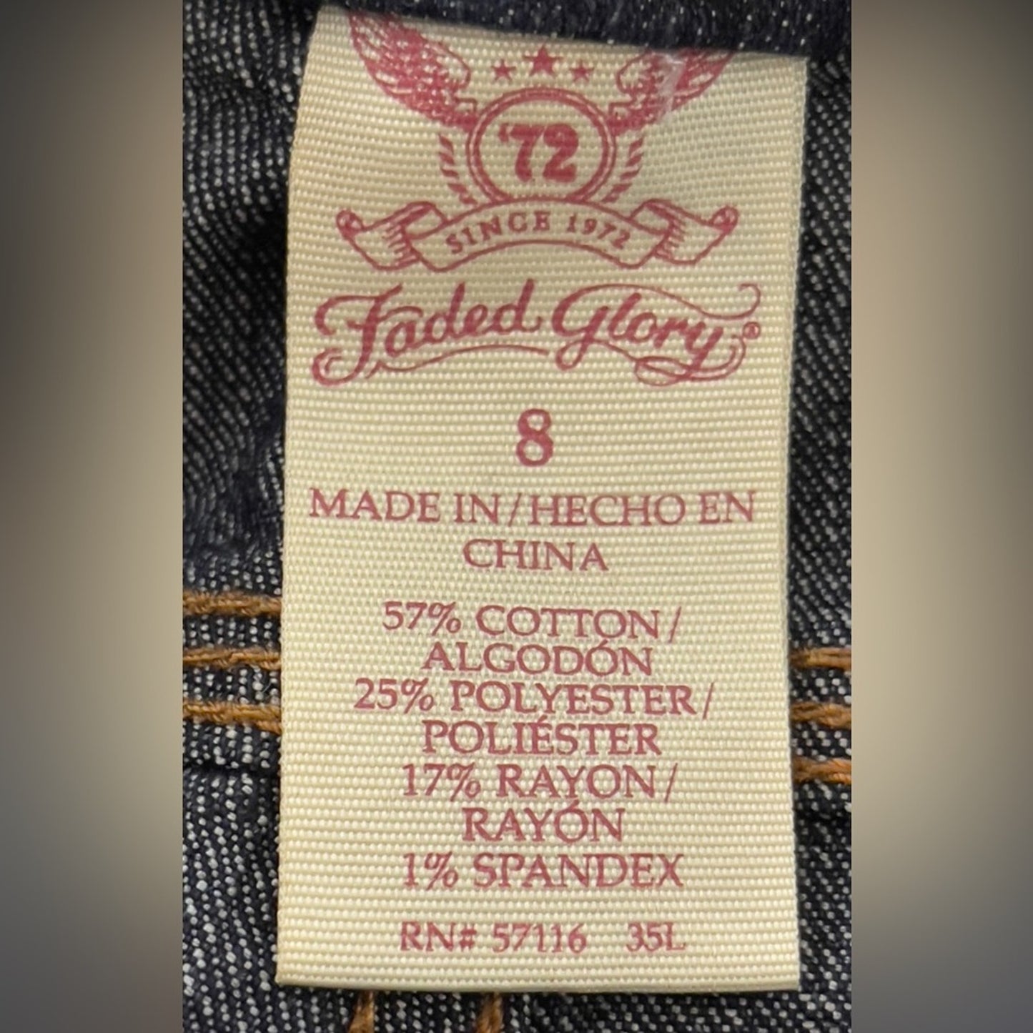 Faded Glory Bermuda Jean Shorts