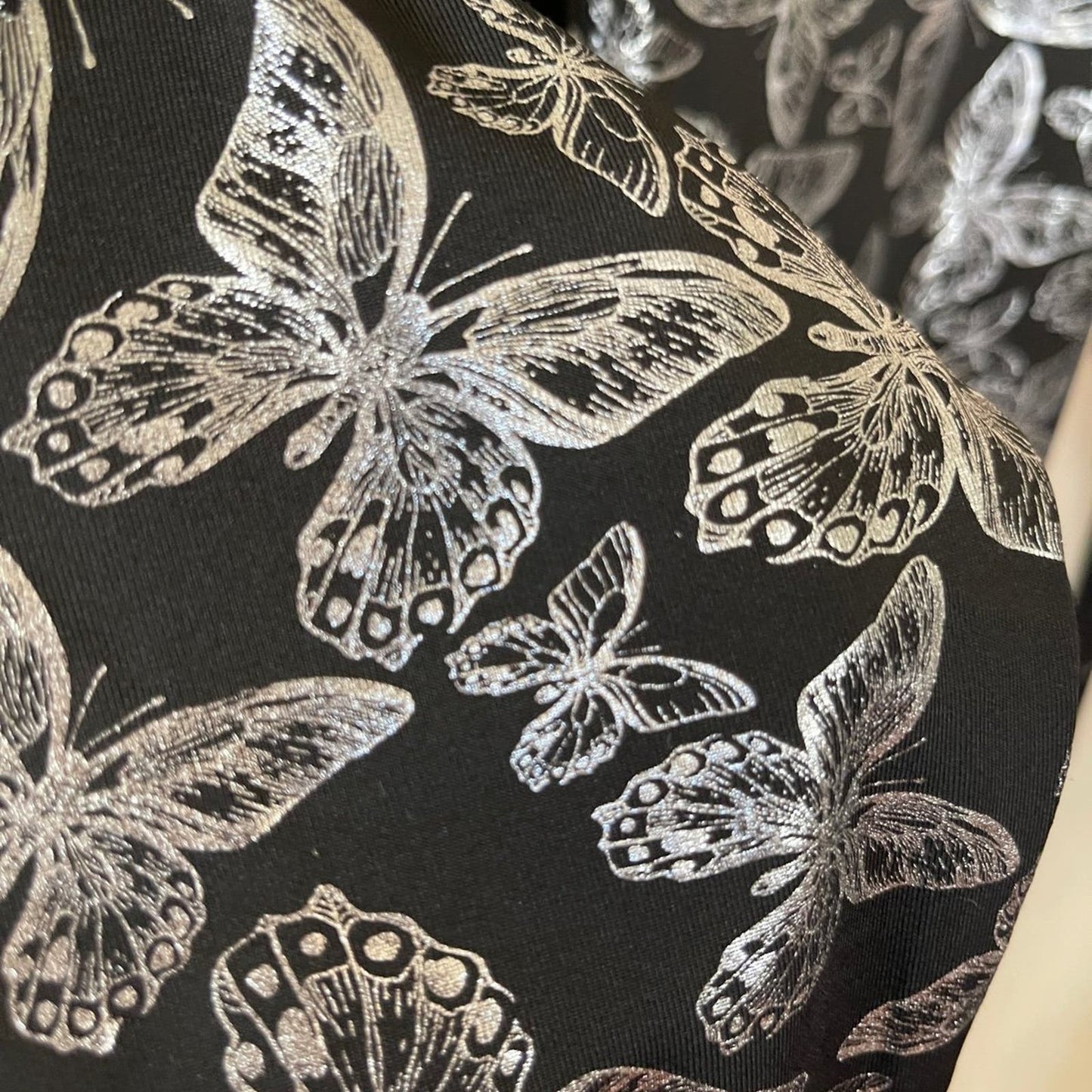 Butterfly Metallic/Silver Leggings