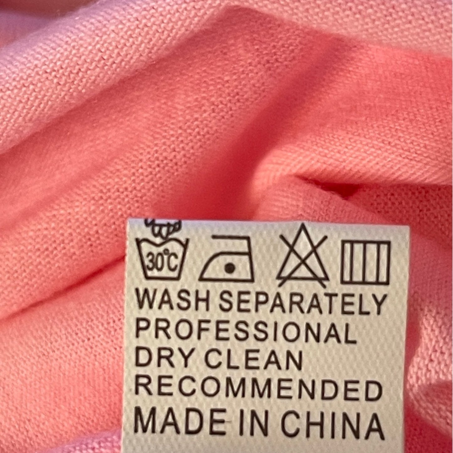 Pink Tee Shirt Dress w/Side Pockets