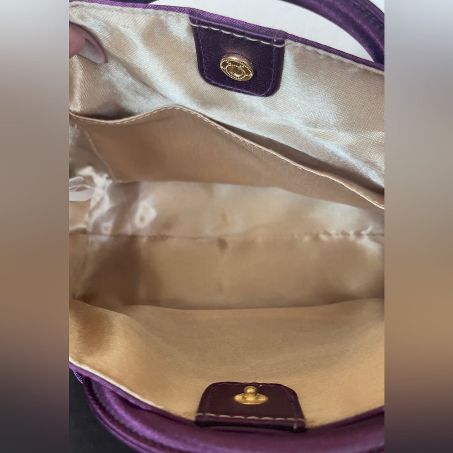 David’s Bridal Plum Handbag & Wristlet