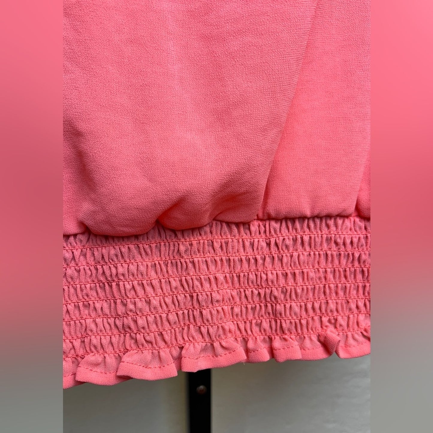 Coral Women’s Adjustable Spaghetti Strap Smocked Waist Band Tank
