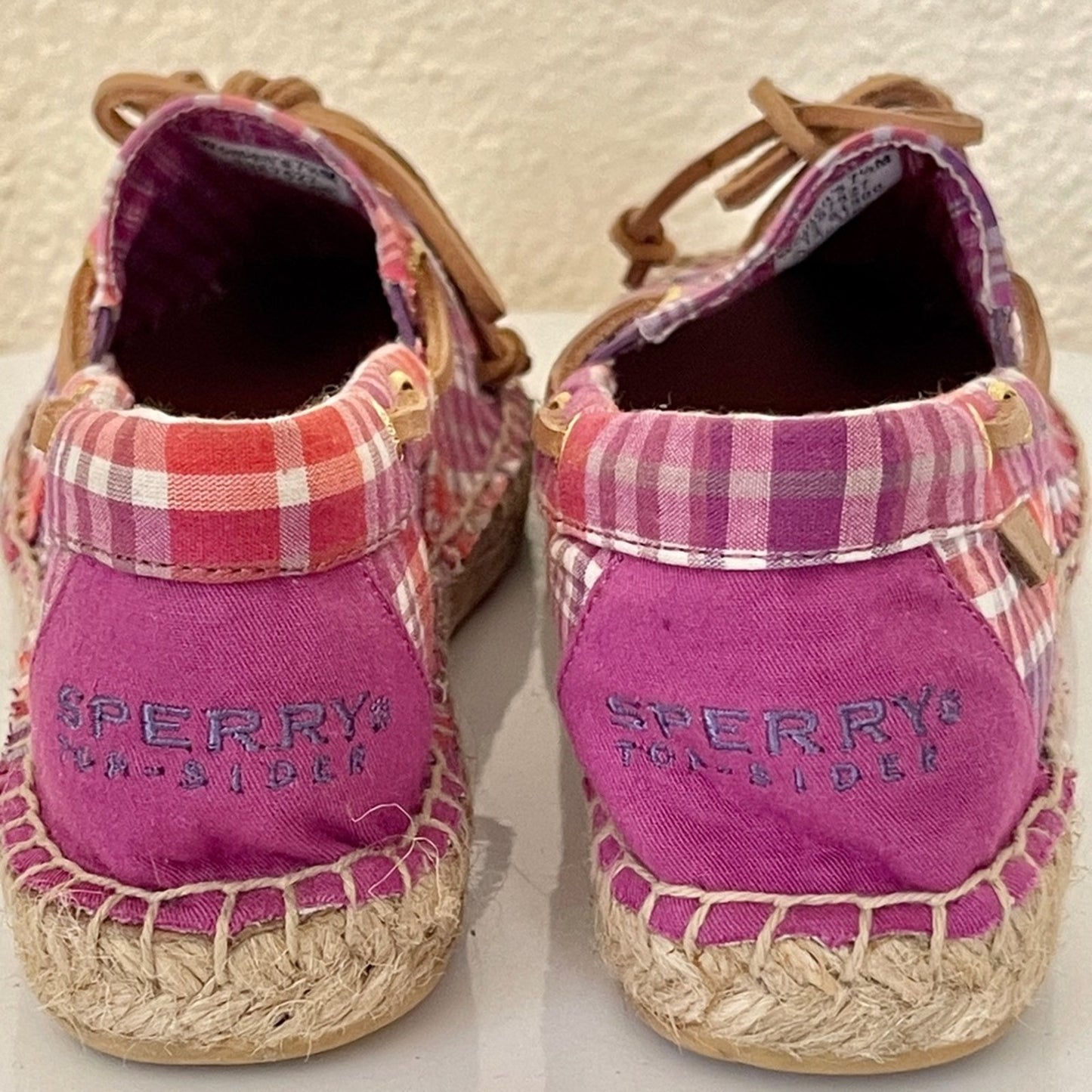 Sperry Top Sider Plaid Espadrille Boat Shoes