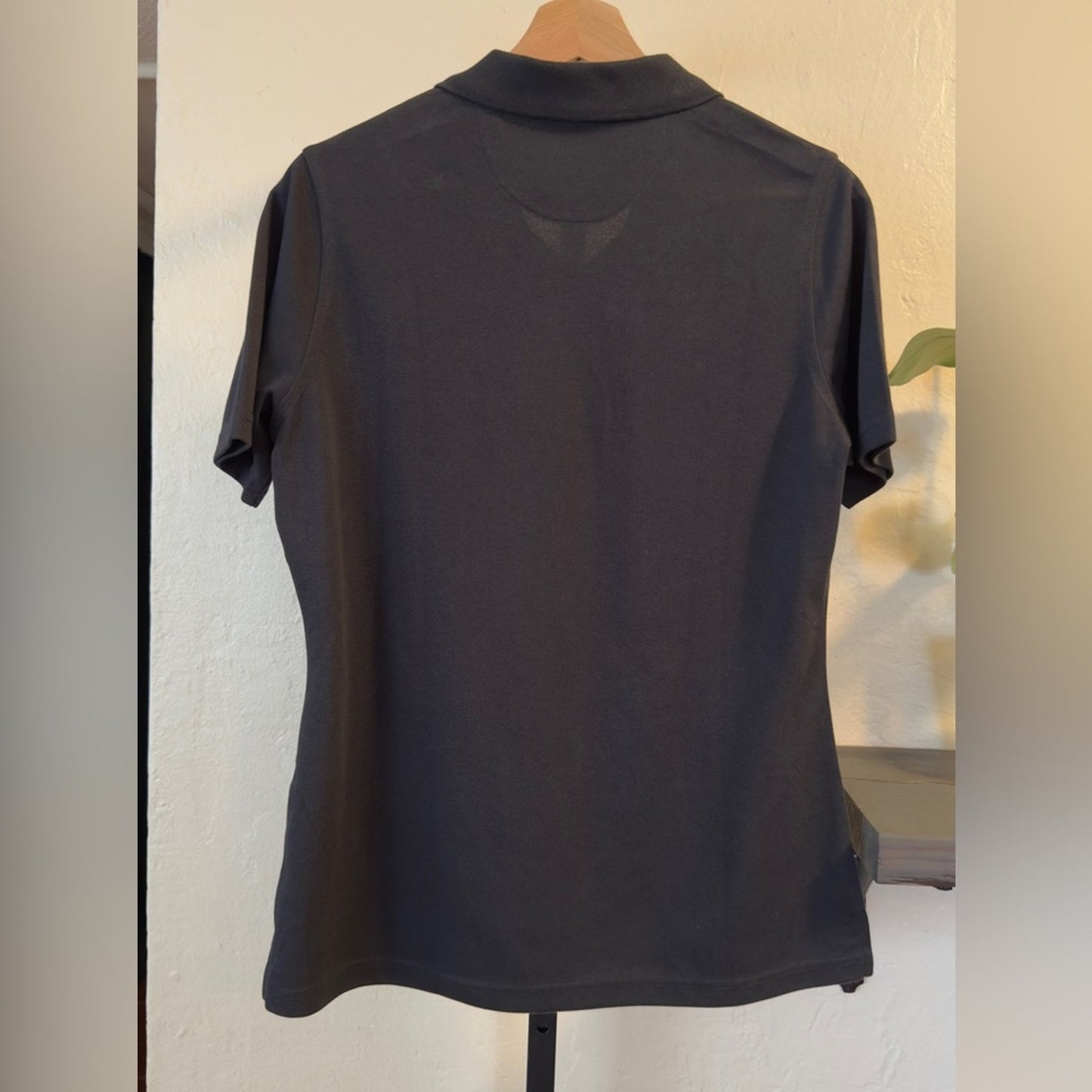 Port Authority Women’s Black V-Neck Polo Shirt