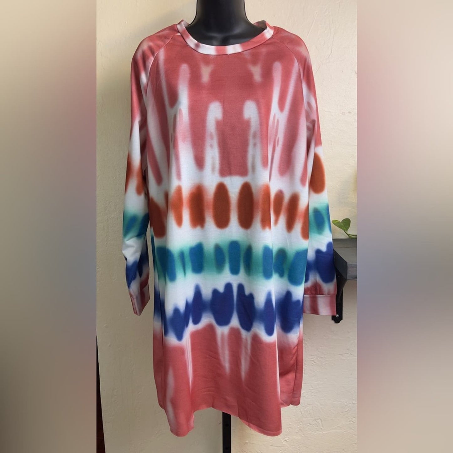Summer Tie-dye Casual Women's Slip On Dress