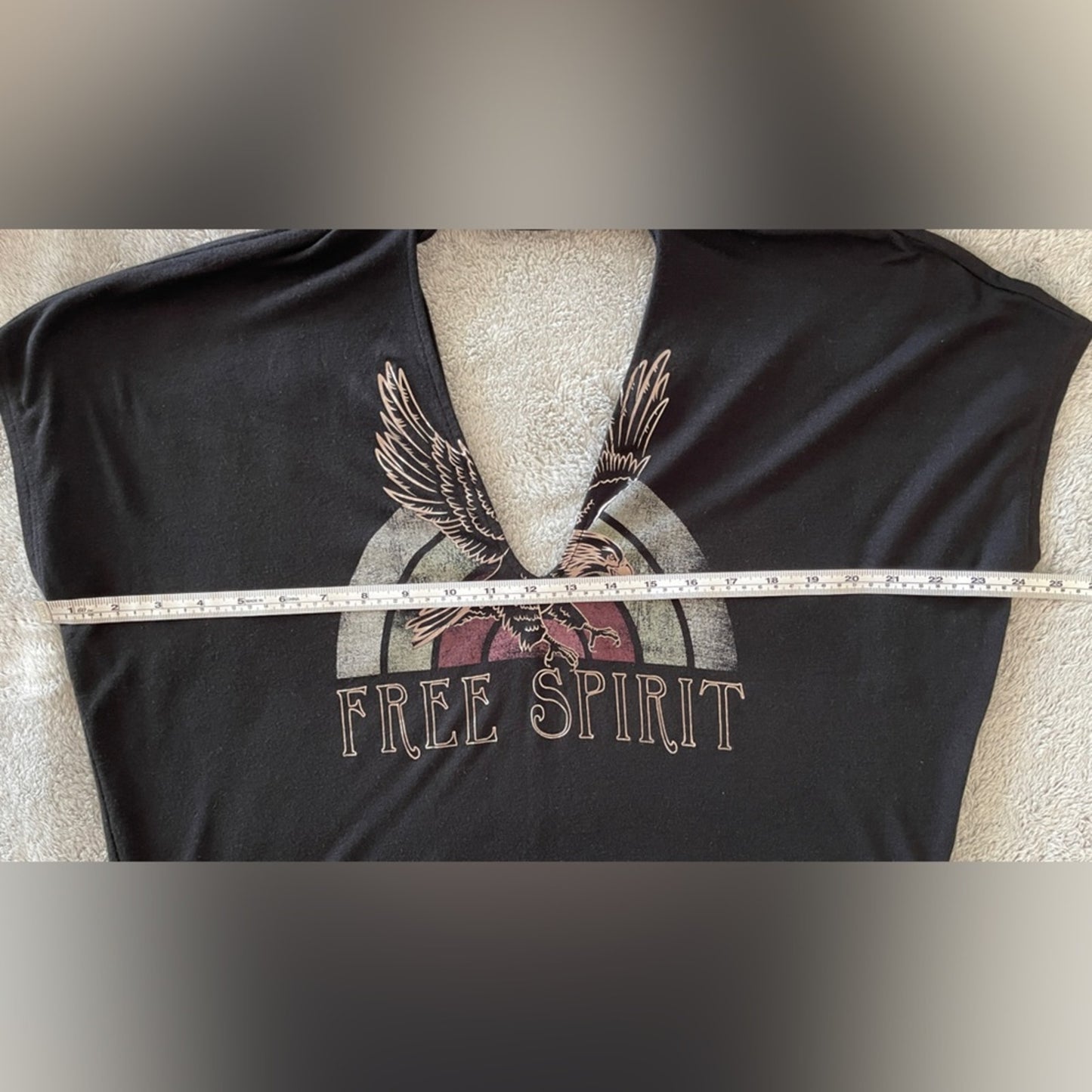 Express Free Spirit Foil Eagle Graphic Tee