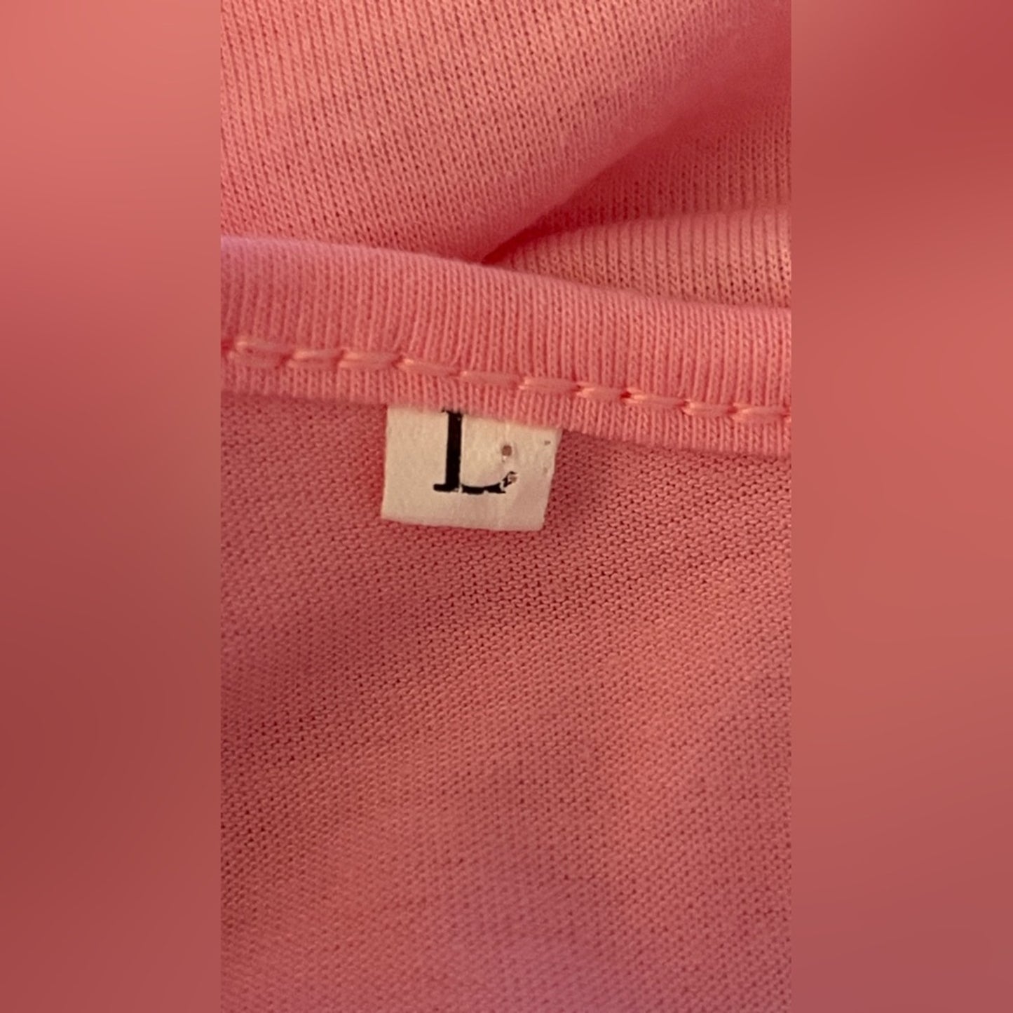 Pink Tee Shirt Dress w/Side Pockets