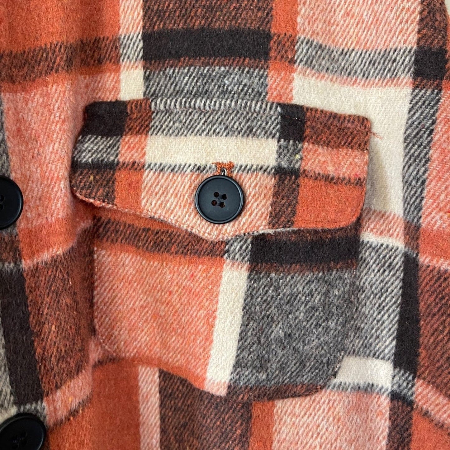 Unishe Plaid Orange Shacket