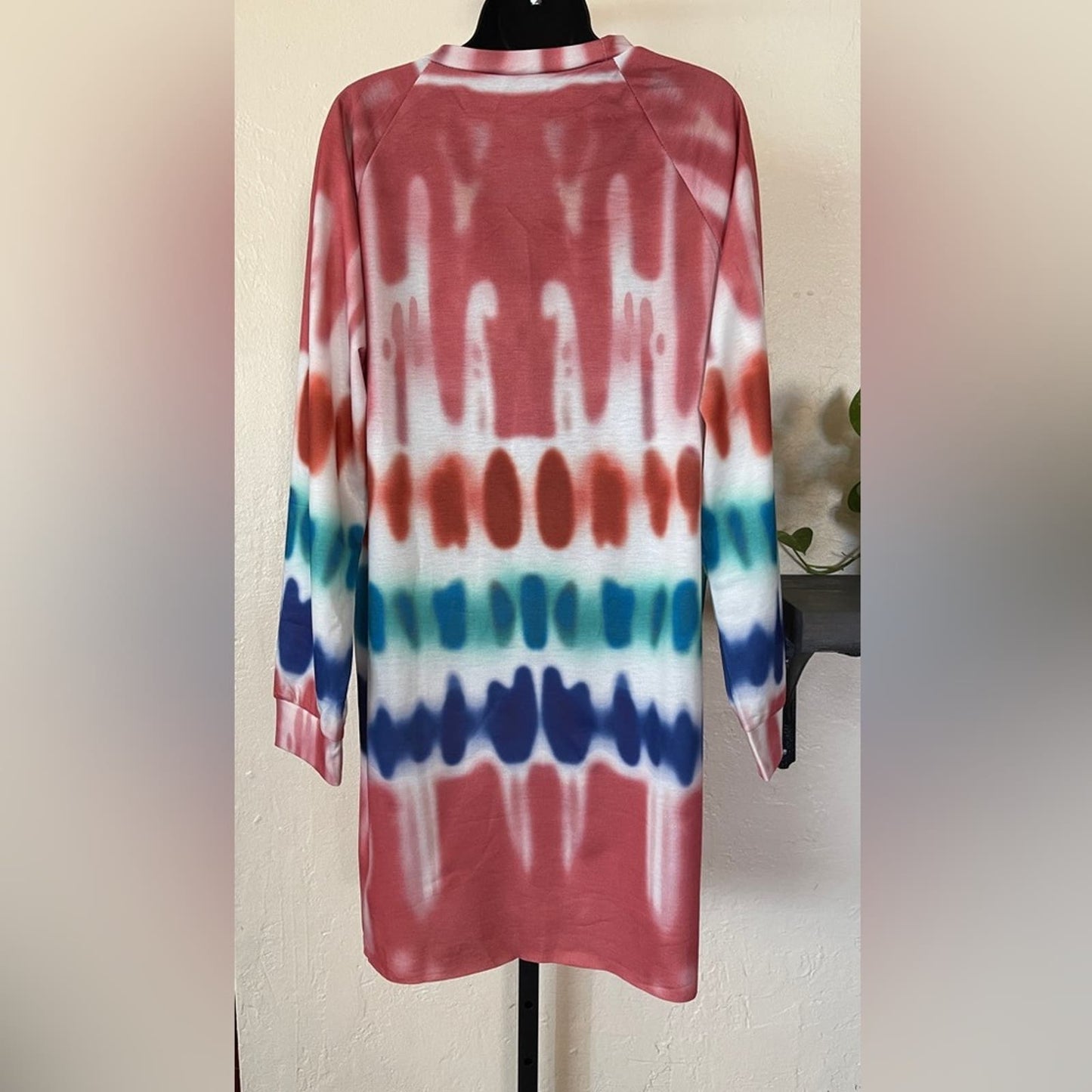 Summer Tie-dye Casual Women's Slip On Dress