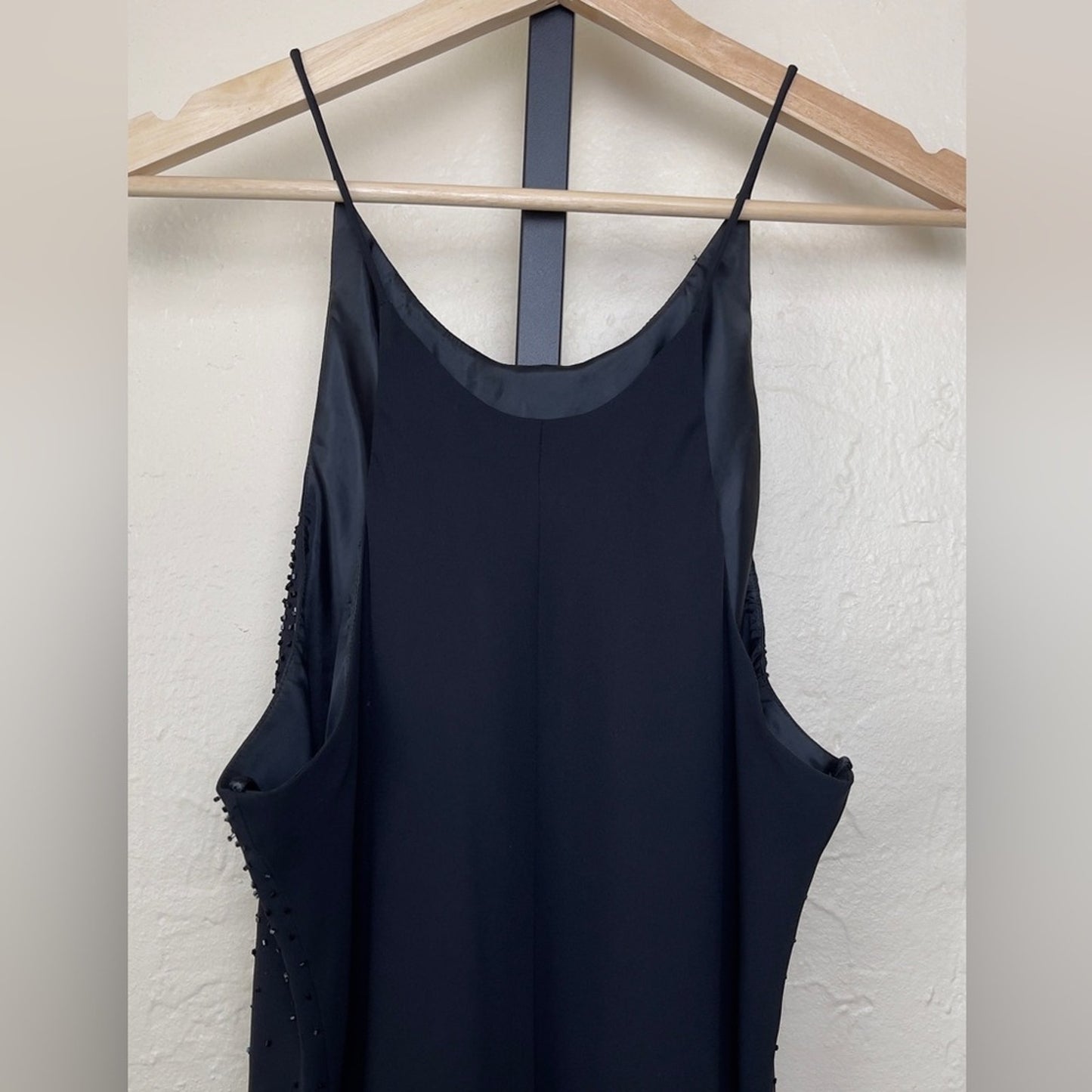 Chelsea Nites Black Beaded Evening Gown
