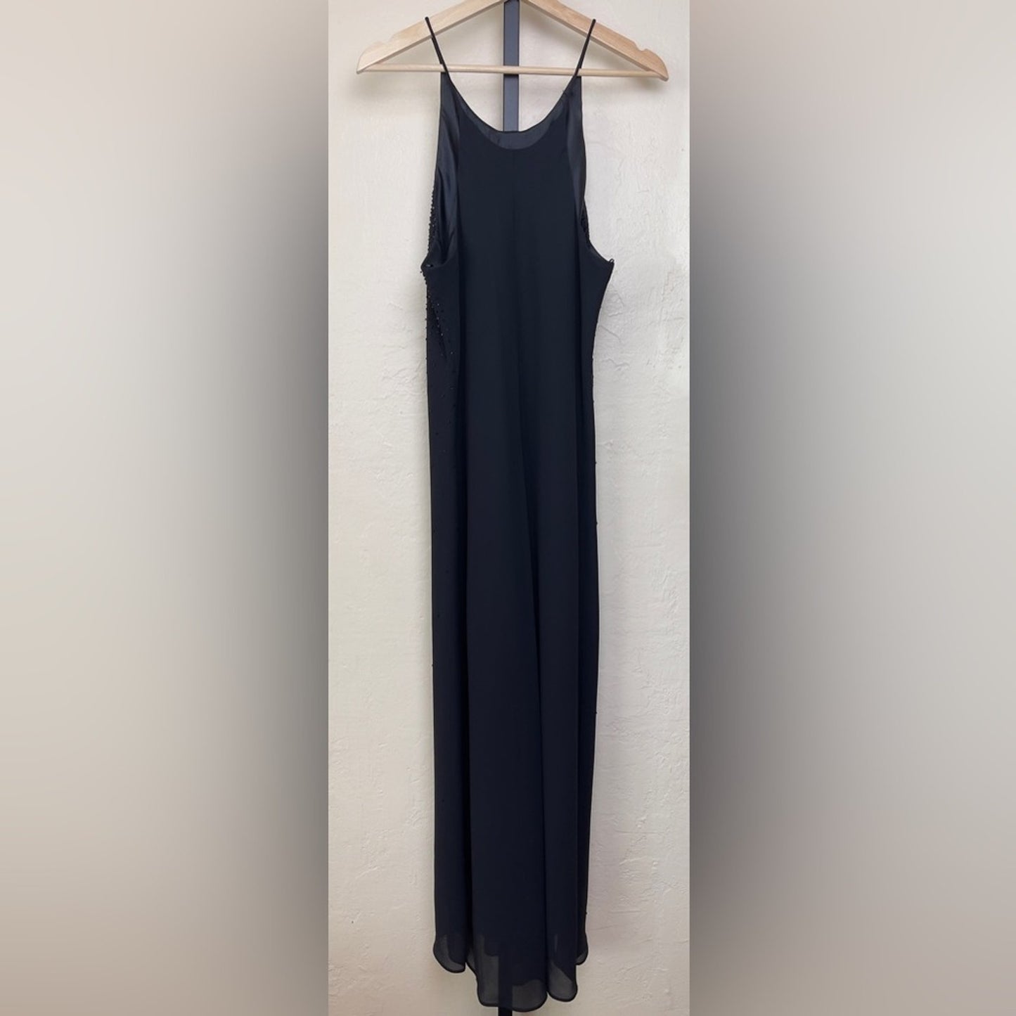 Chelsea Nites Black Beaded Evening Gown