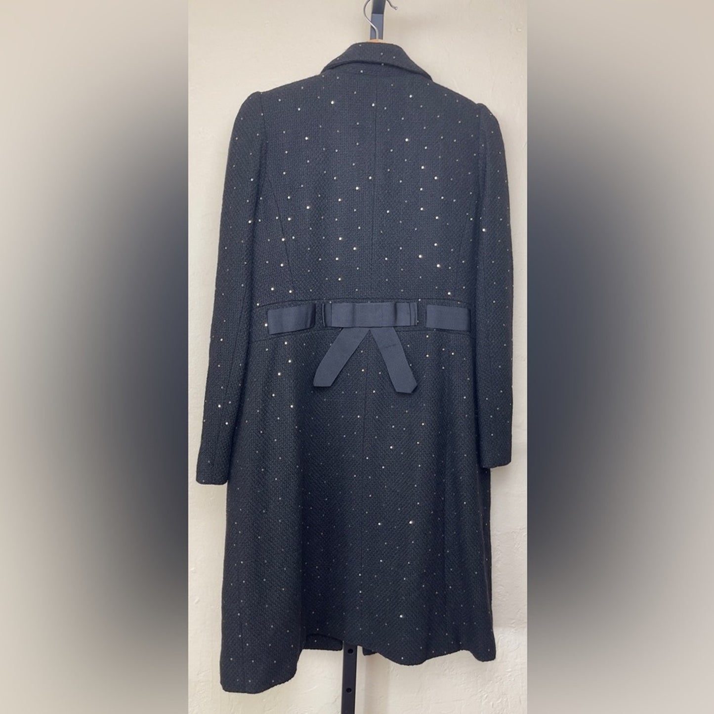 I-N-C International Concepts Vintage Glamour Black Tweed Coat