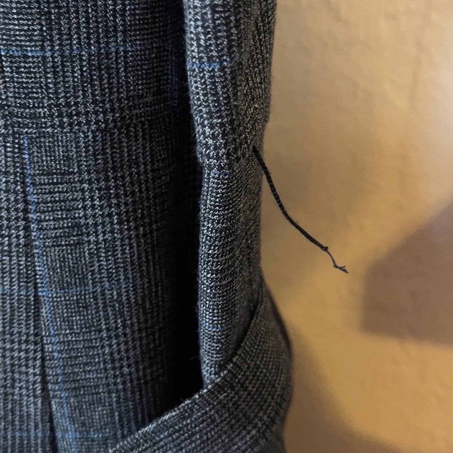 Anne Klein Gray Plaid Dress