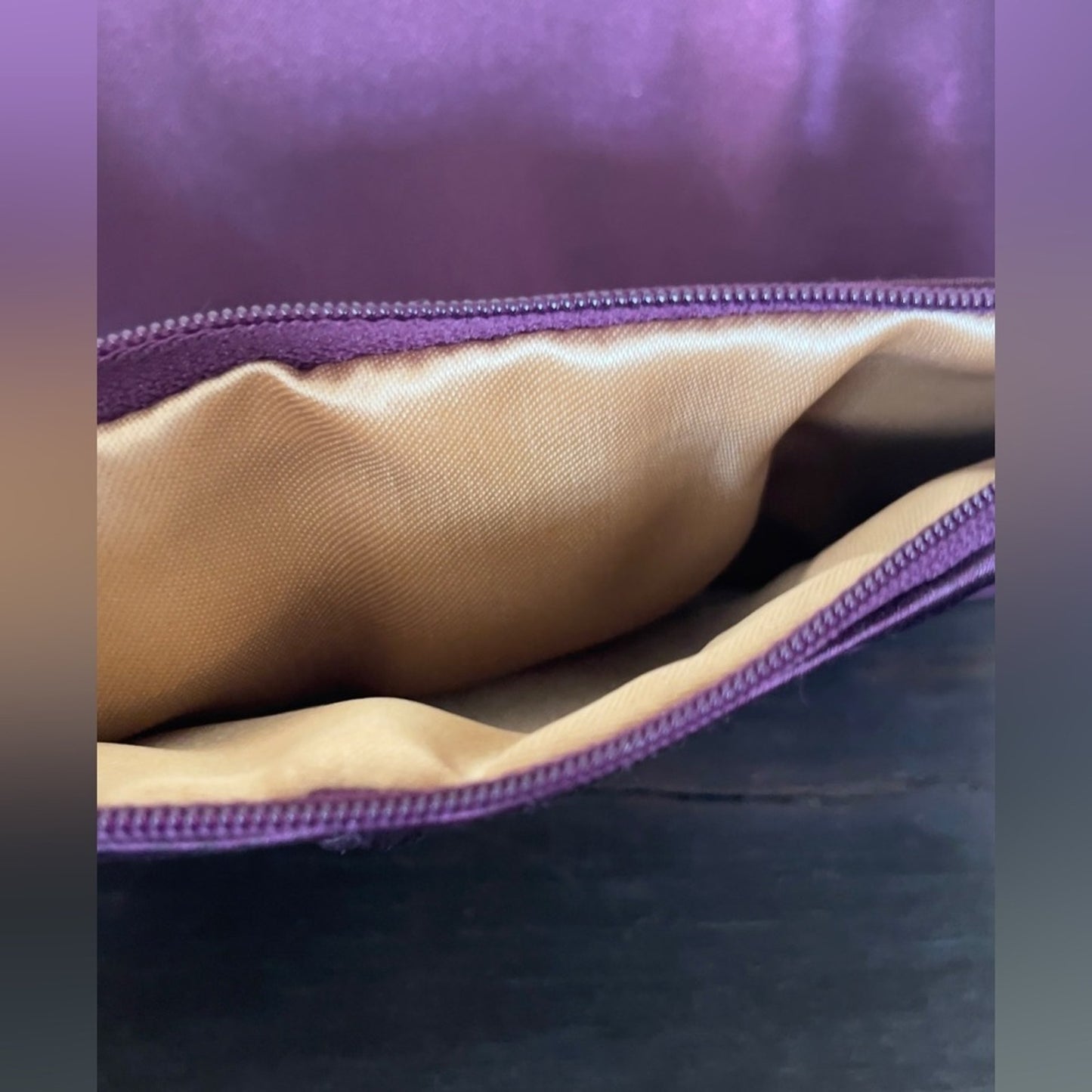 David’s Bridal Plum Handbag & Wristlet
