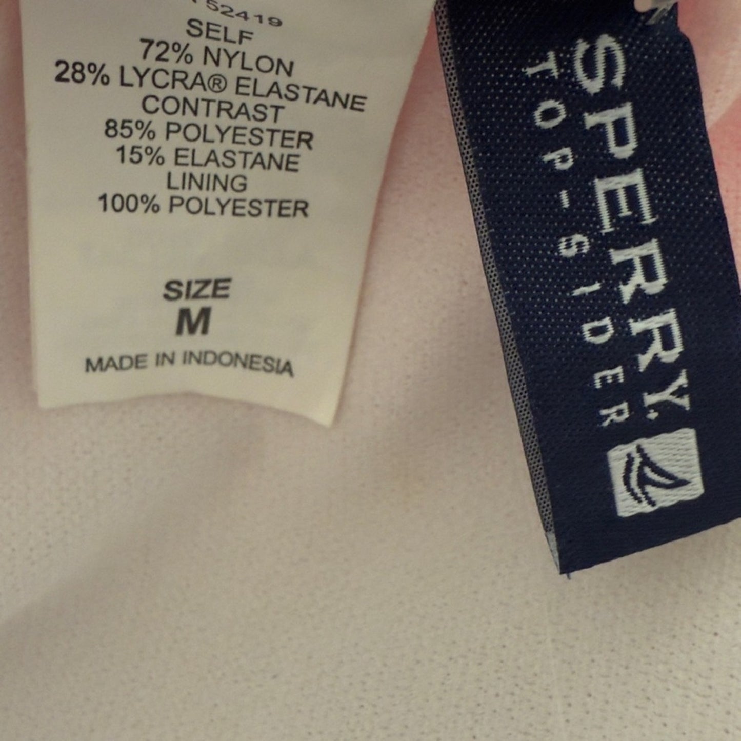 Sperry Pink & White Striped One-Piece Swimsuit