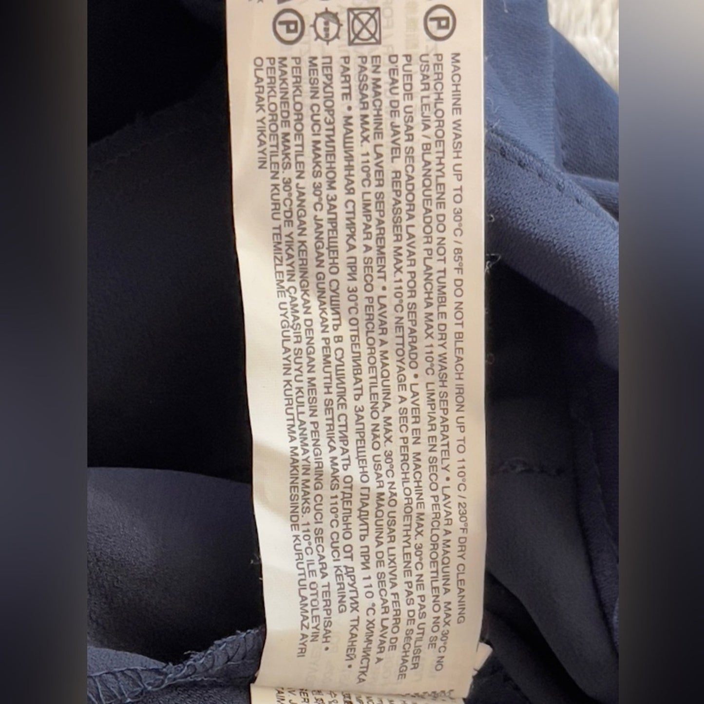 MNG Suit Collection Navy Blue Shorts