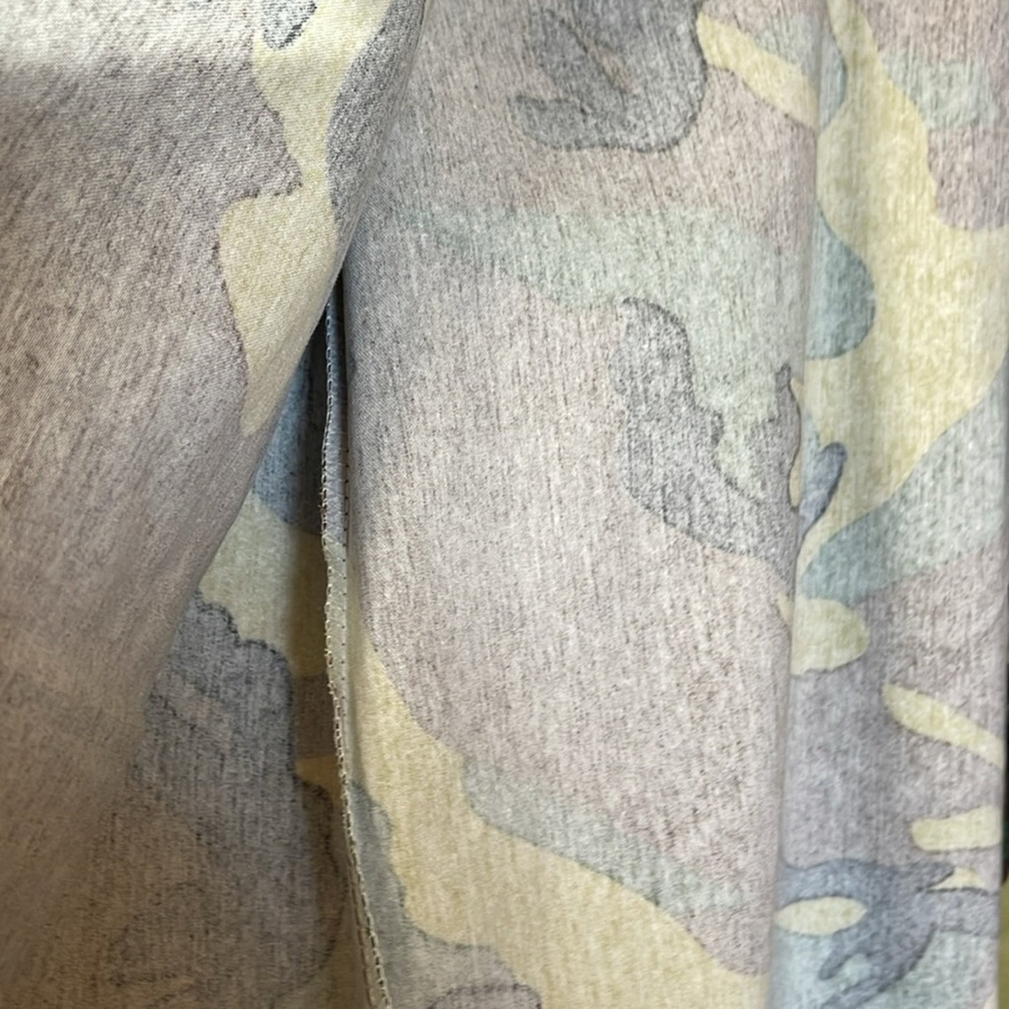Camouflage Print Long Sleeve Lapel Coat
