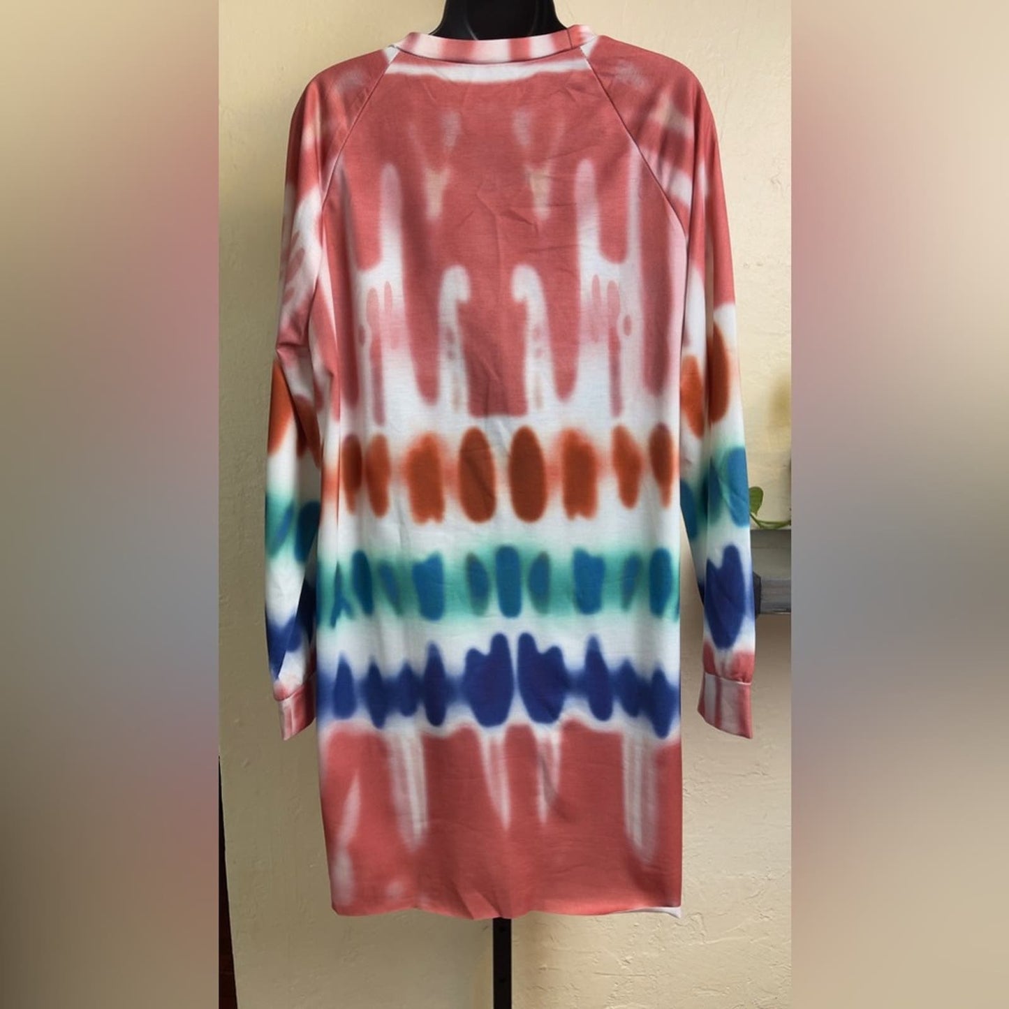 Summer Tie-dye Casual Women's Slip On Dress