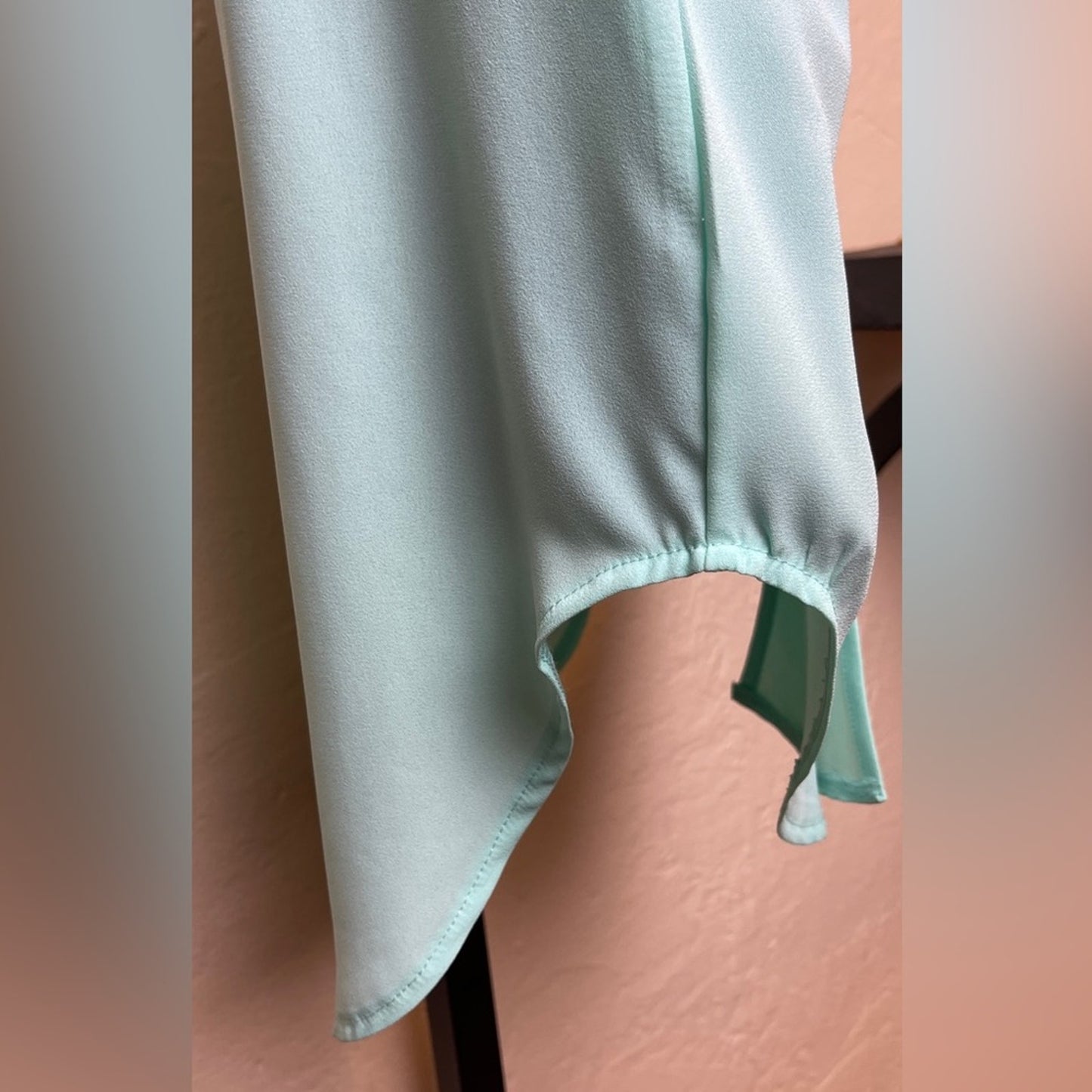 ALI & KRIS Mint Green Crisscross Back Blouse