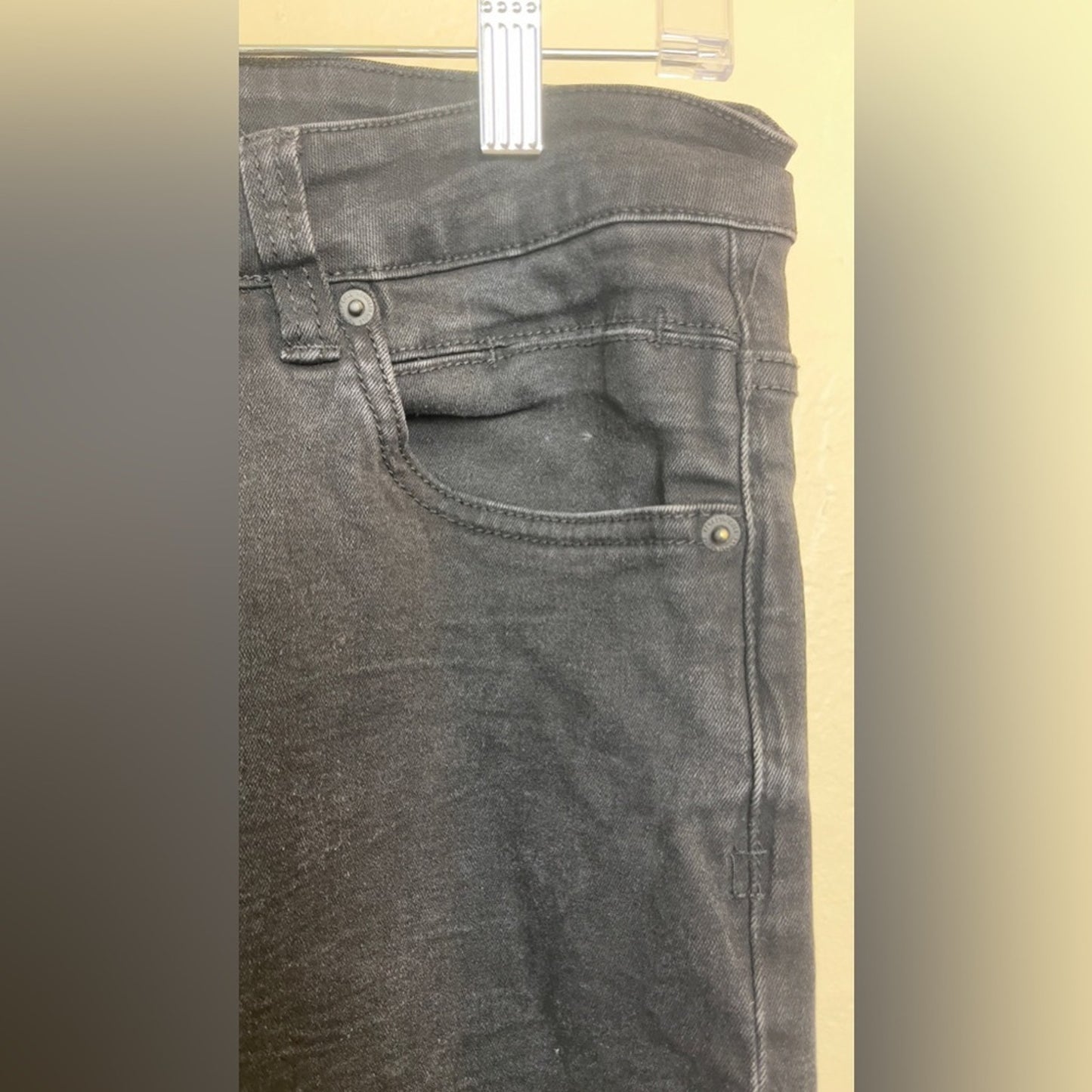 Kenneth Cole Men's Black Slim Fit Straight Leg Denim Jeans