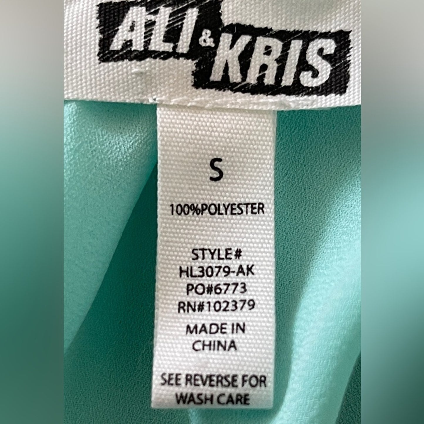 ALI & KRIS Mint Green Crisscross Back Blouse