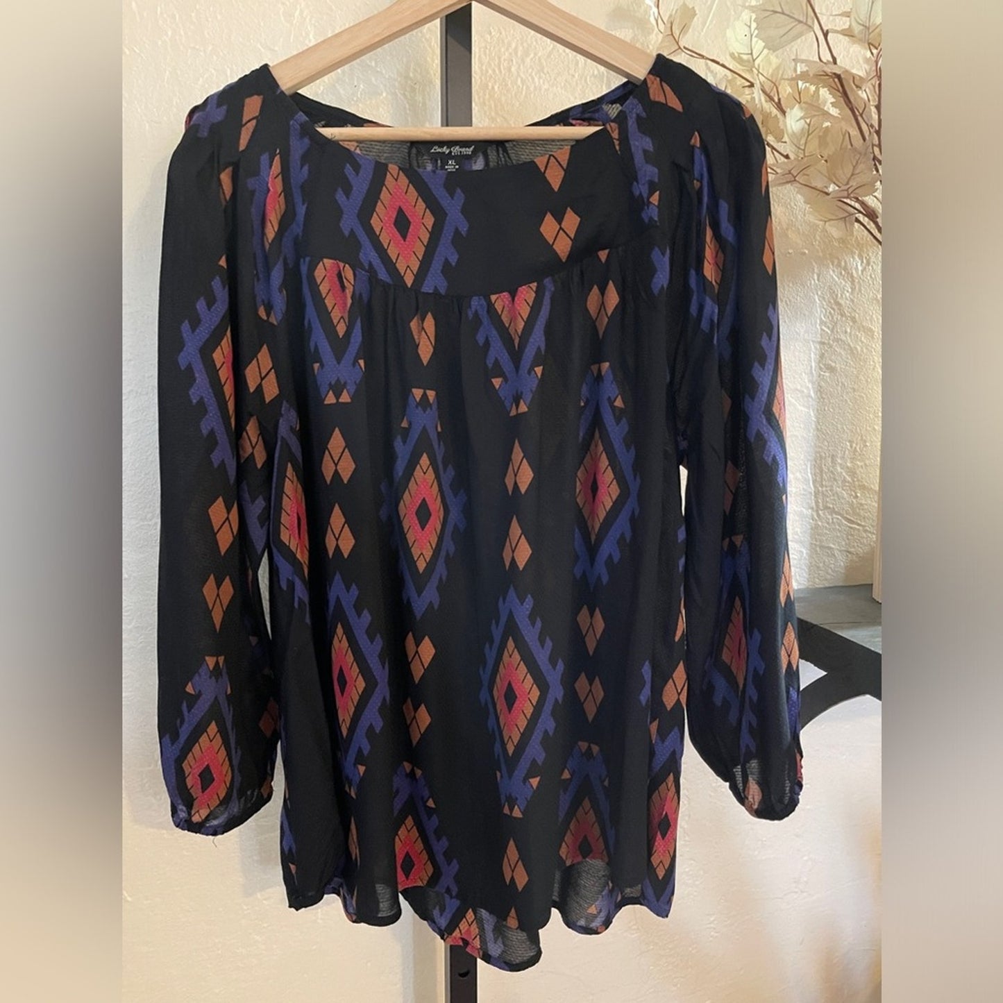 Lucky Brand Aztec Blouse
