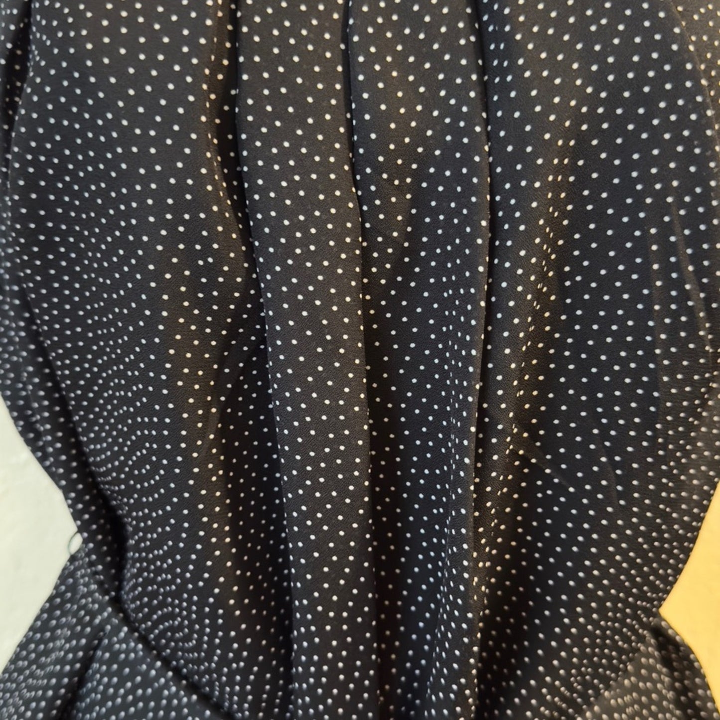 Chic Black & White Polka Dot 2 Piece Dress