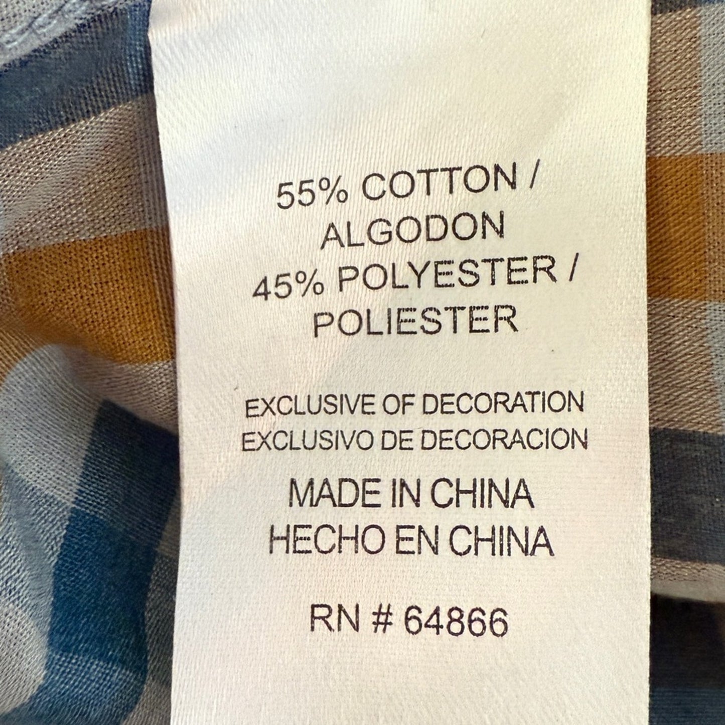 Lee Blue and Brown Casual Button Down Shirt