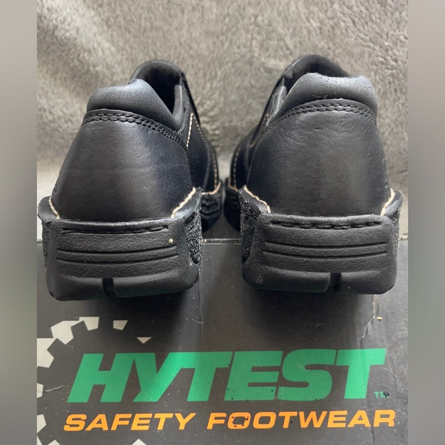 Hytest Women Opanka Slip On K17140 Steel Toe EH Black Work Shoes