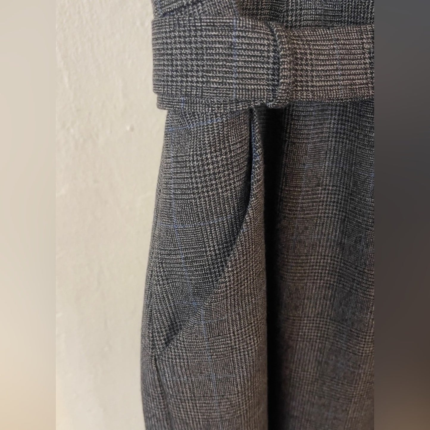 Anne Klein Gray Plaid Dress