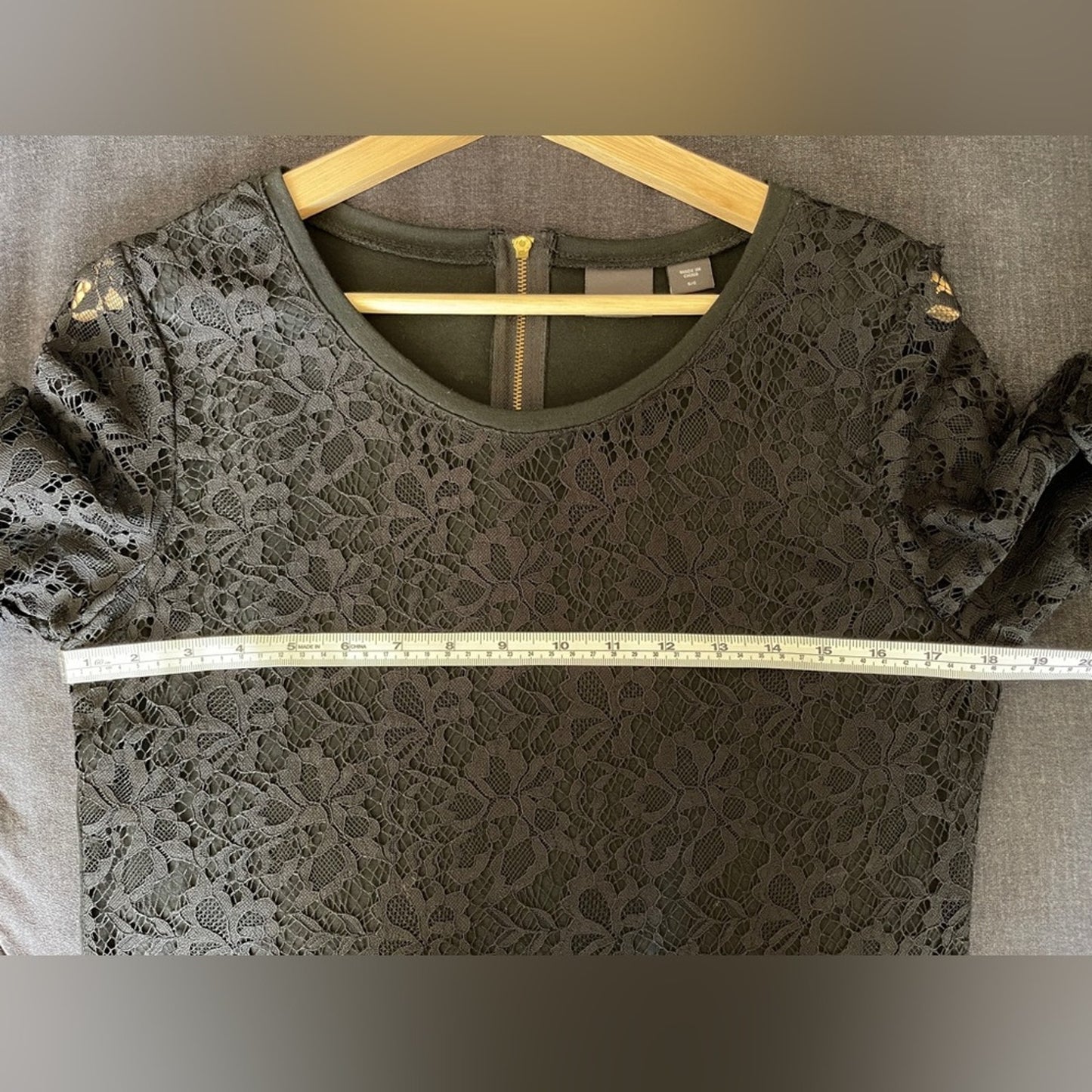 Covington Black Lace Top