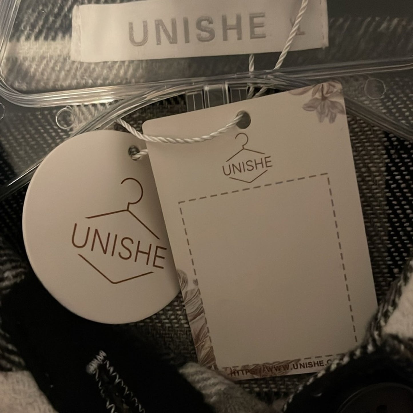 Unishe Plaid Black Shacket