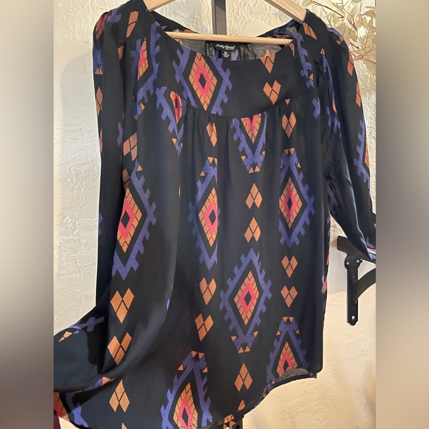 Lucky Brand Aztec Blouse