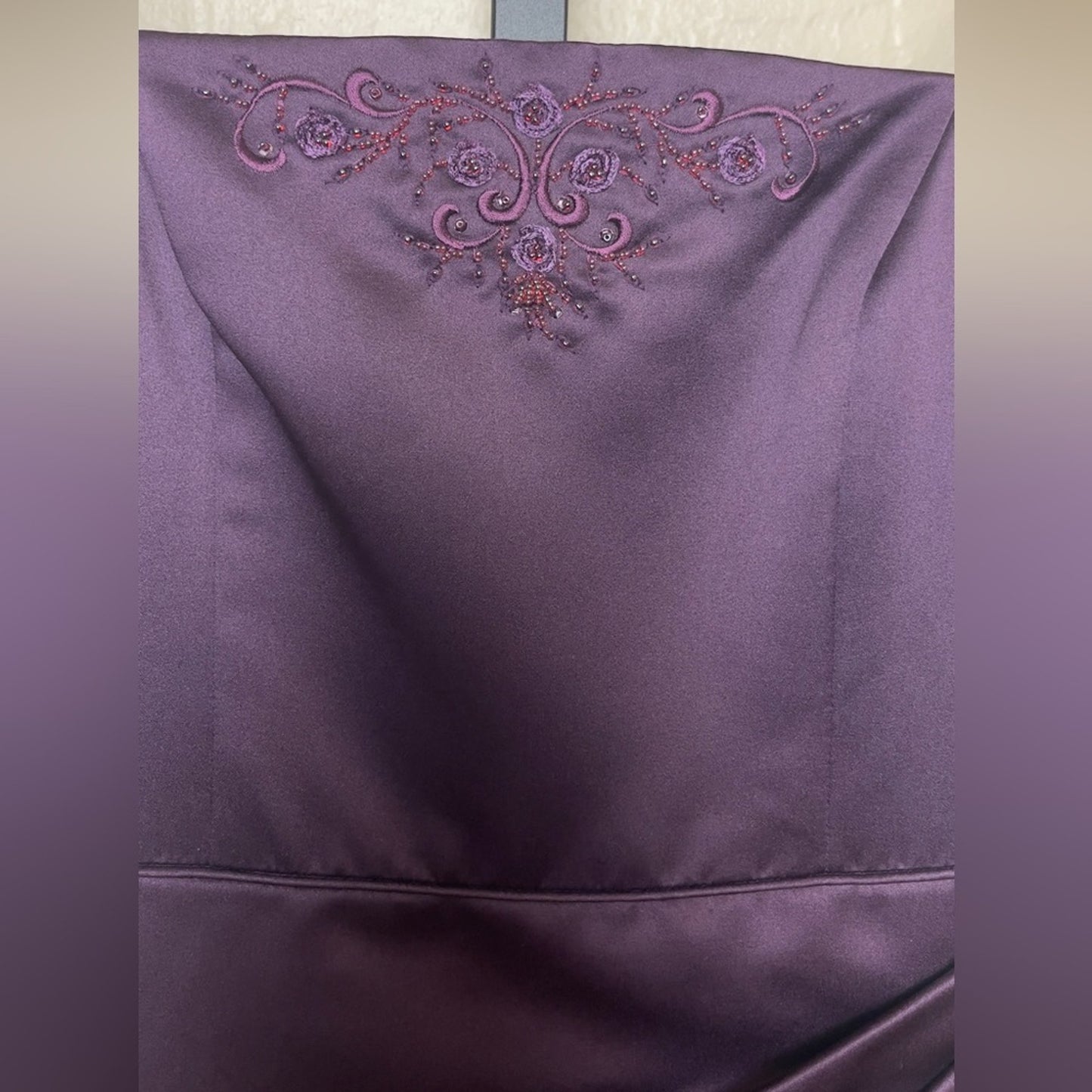 David’s Bridal Plum A-Line JB (junior bride) Dress