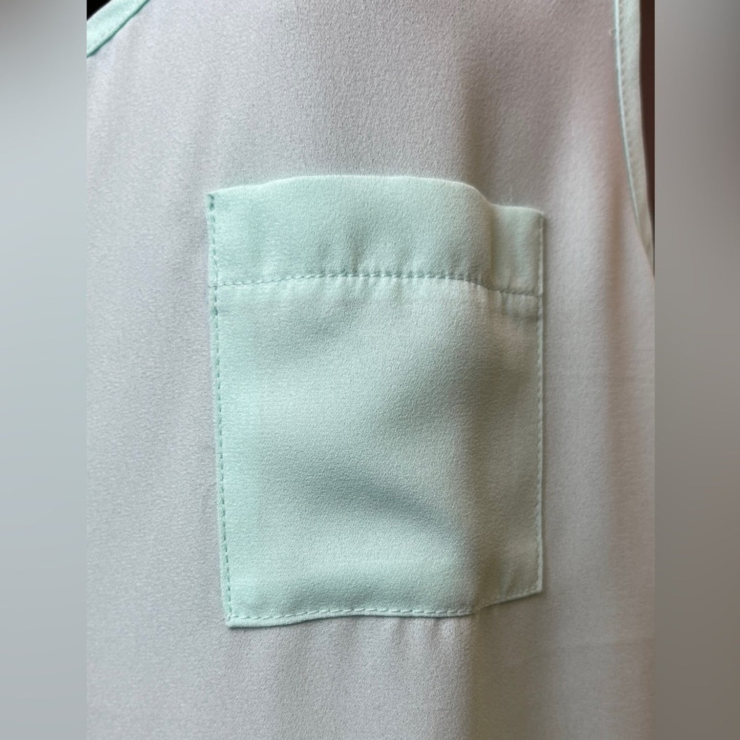 ALI & KRIS Mint Green Crisscross Back Blouse