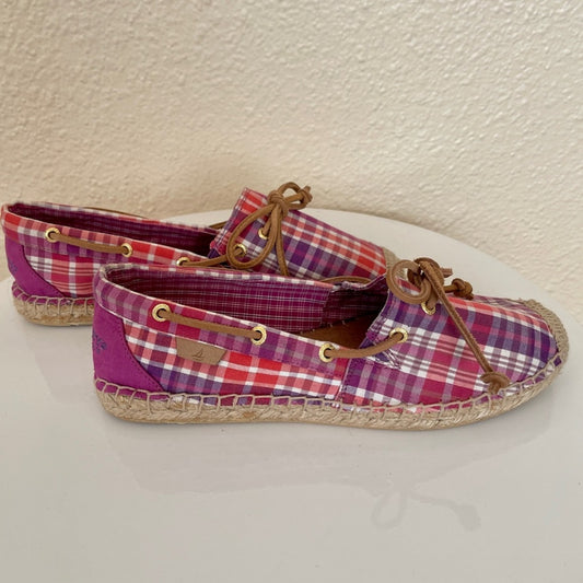 Sperry Top Sider Plaid Espadrille Boat Shoes