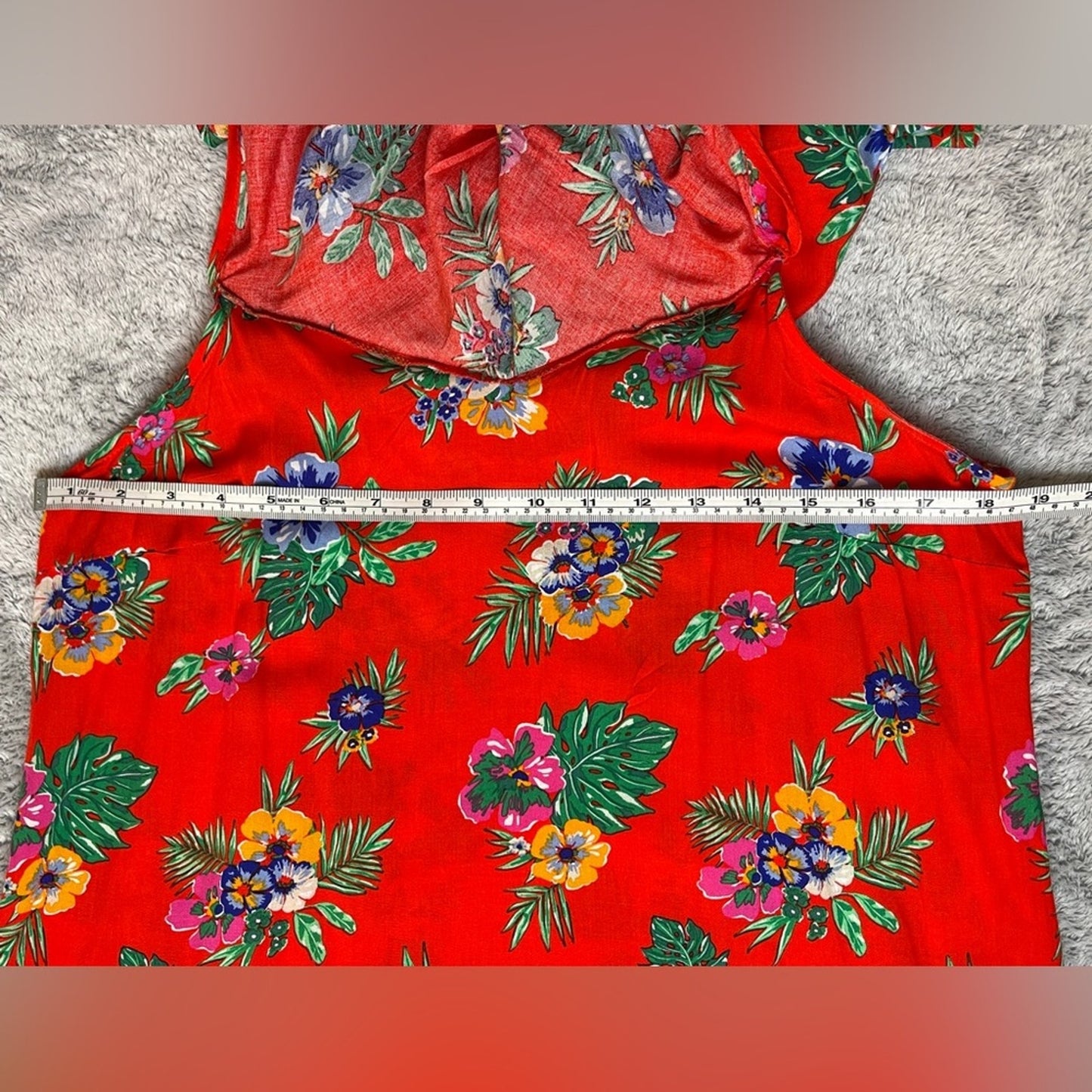 Old Navy Relaxed Off-the-Shoulder Red Floral Cami