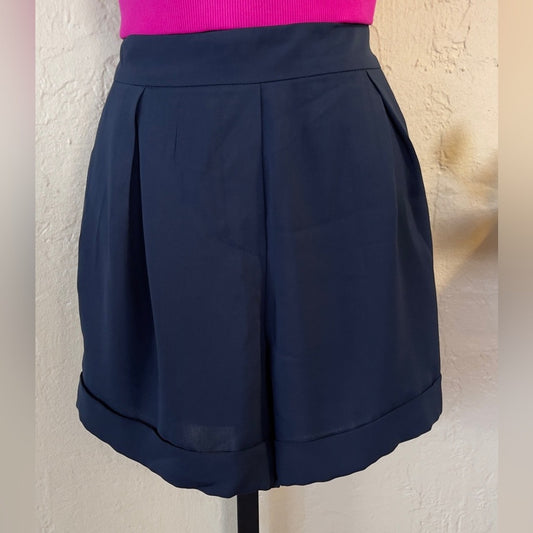 MNG Suit Collection Navy Blue Shorts