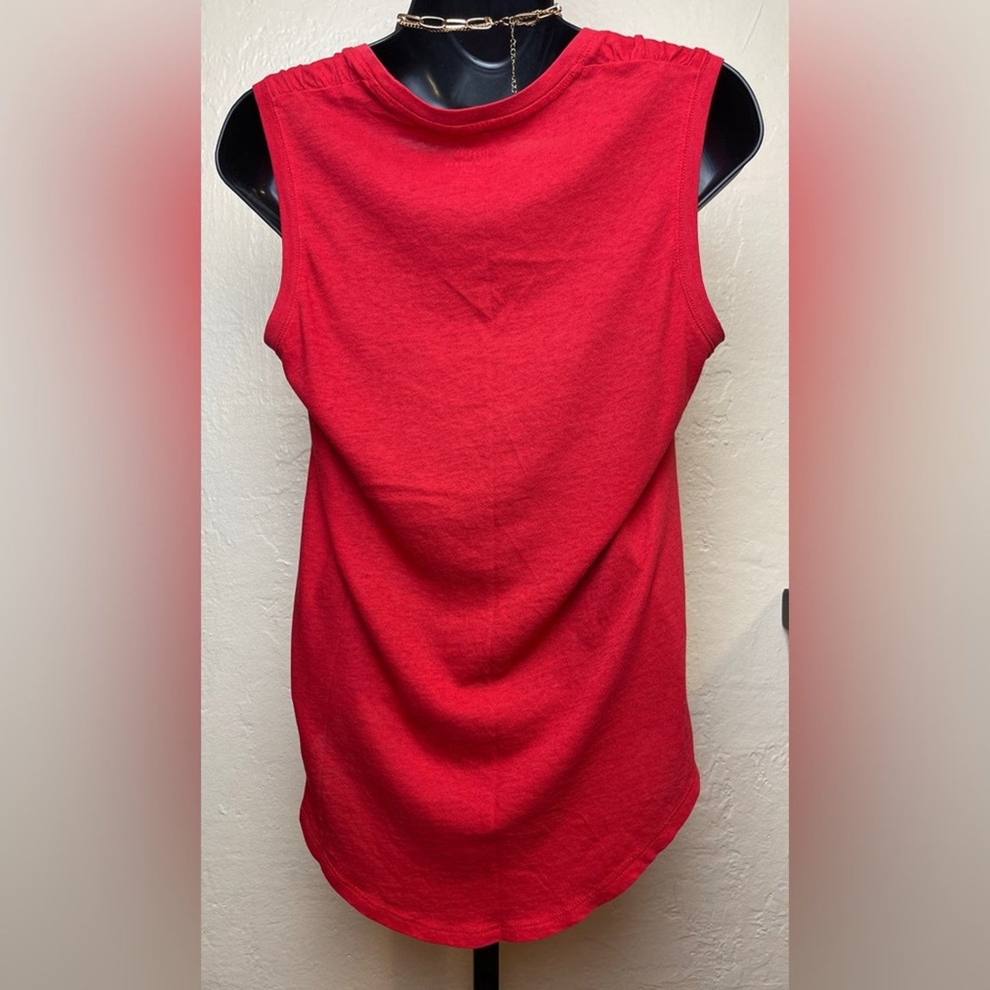 Red Women’s Polo Sleeveless T-shirt