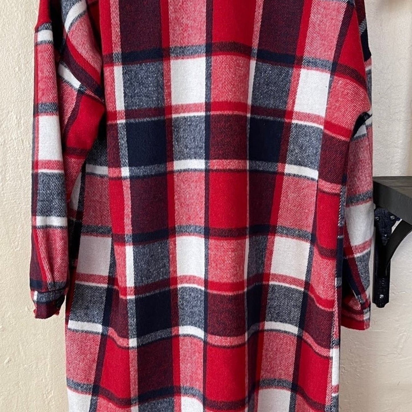 Unishe Plaid Red Shacket