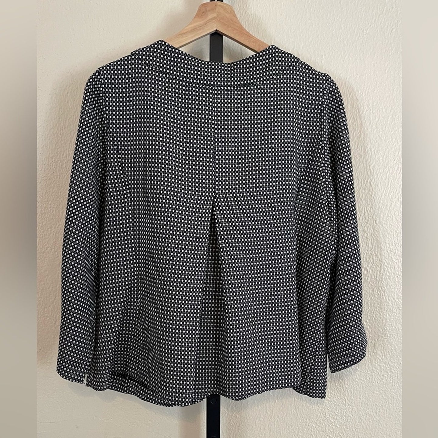 Joanna Black & White Large Button Up Jacket