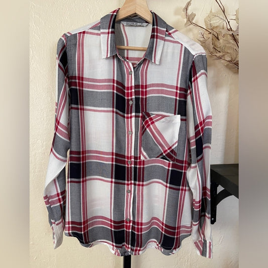 Cotton On Long Sleeve Plaid Shirt