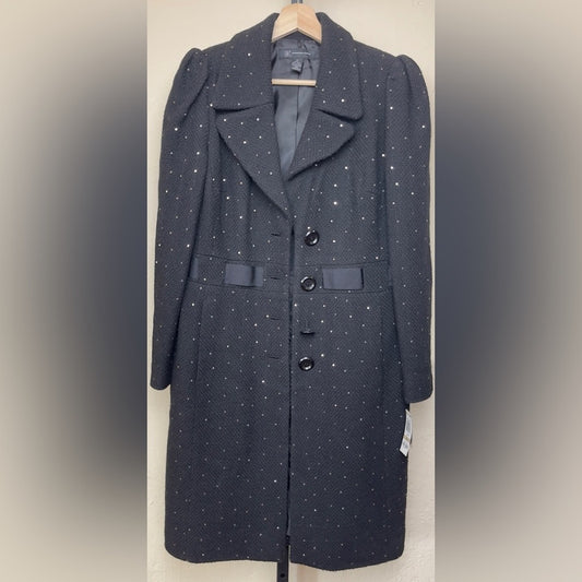 I-N-C International Concepts Vintage Glamour Black Tweed Coat