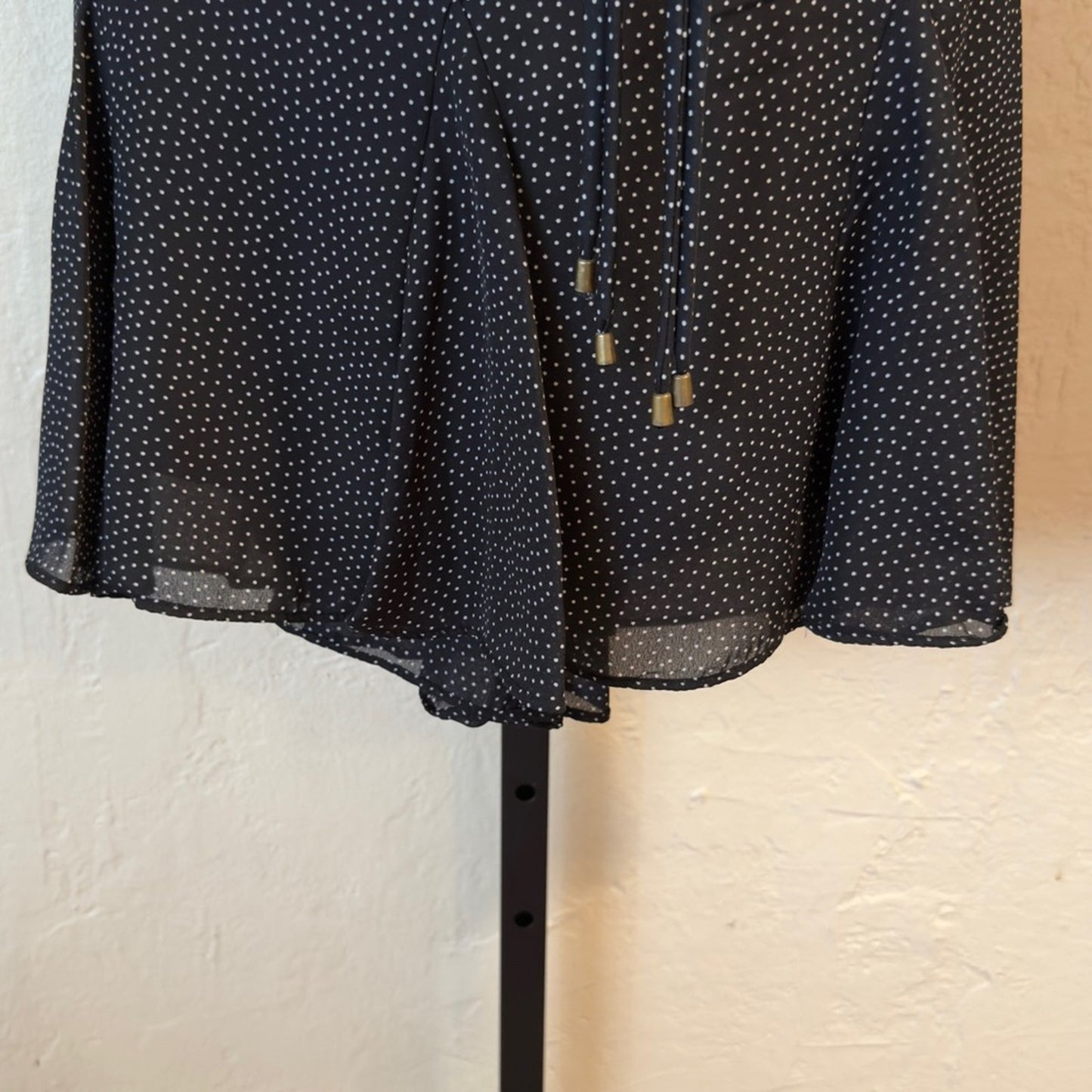 Chic Black & White Polka Dot 2 Piece Dress