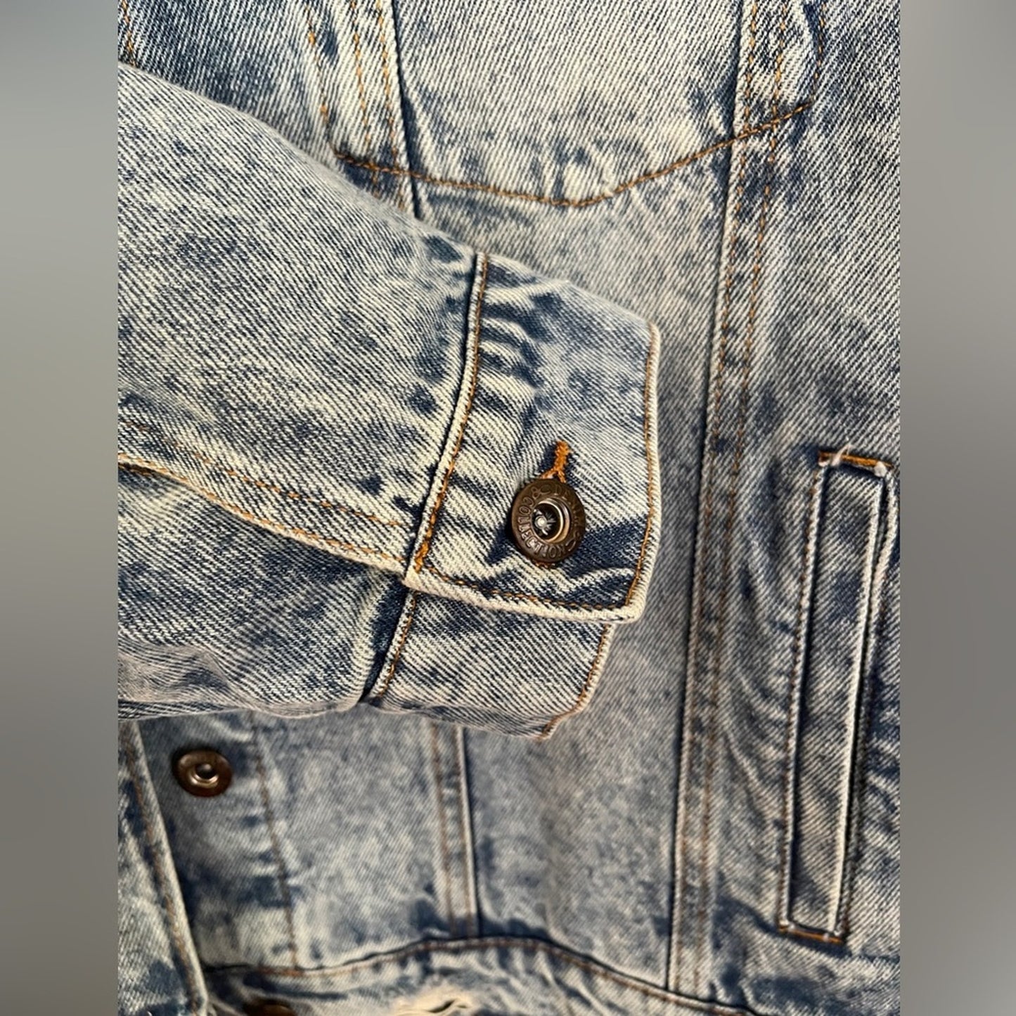 Blue Age Oversized Destroyed Denim Jacket