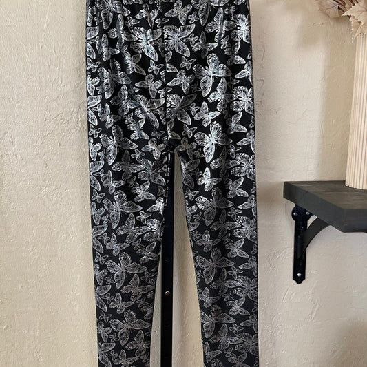 Butterfly Metallic/Silver Leggings