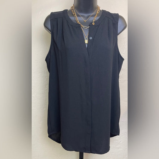 Apt 9 Button Down Sleeveless Blouse