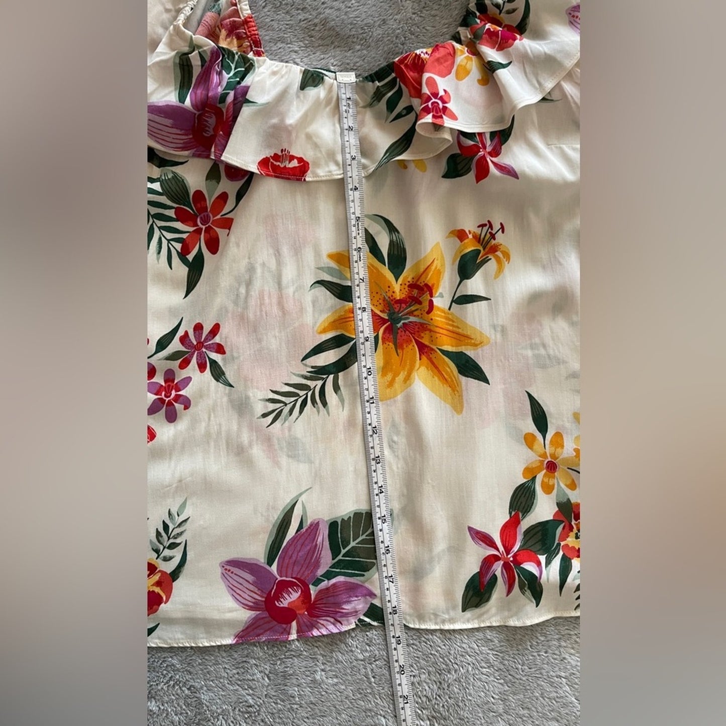 Old Navy Floral Ruffle Top