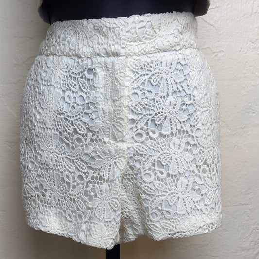 Cynthia Rowley Ivory White Lace Shorts